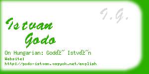 istvan godo business card